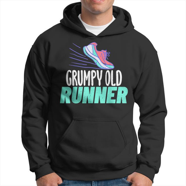 Grumpy Old Runner Grandpa Marathon Runner  Hoodie
