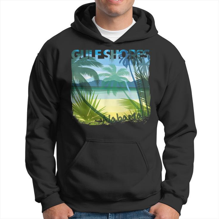 Gulf Shores Alabama Beach Summer Matching Family Palms Tree  Summer Funny Gifts Hoodie