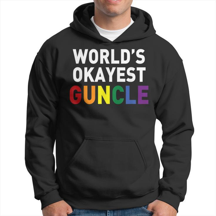 GuncleProud Of My Gay Uncle Worlds Okayest Guncle Hoodie
