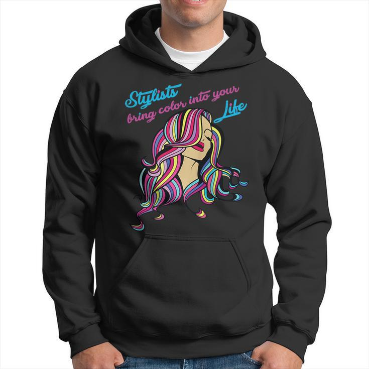 Hair Colorist Stylists Bring Color Cosmetologist Hoodie