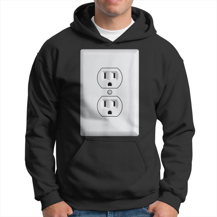 Halloween Costume Power Socket Funny Electrician Gift Idea Electrician Funny Gifts Hoodie
