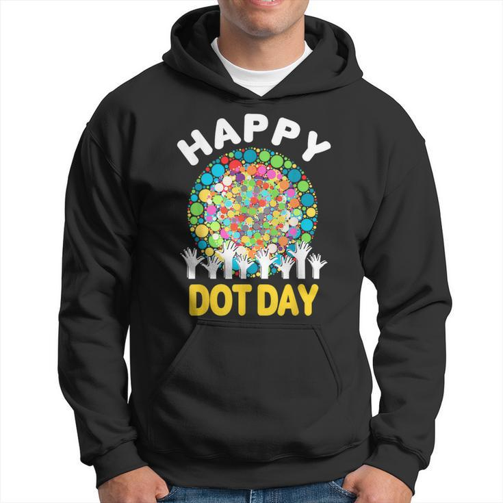 Happy Dot Day 2023 Colorful Dot Hand International Dot Day Hoodie