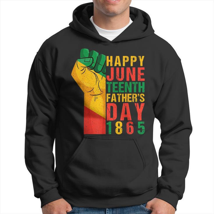 Happy Junenth Fathers Day 1865 Black Father Funny Dad  Hoodie