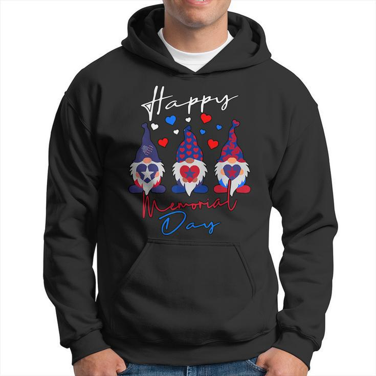 Happy Memorial Day With Usa Flag Gnomes  Hoodie
