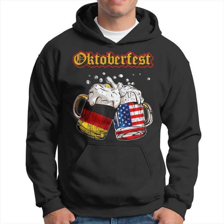 Happy Oktoberfest 2023 American German Munich Flag Hoodie