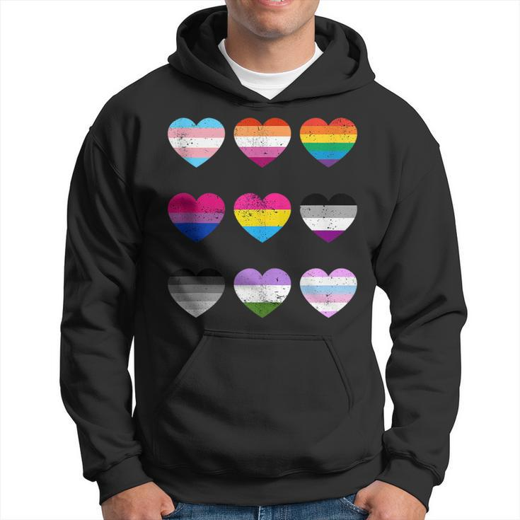 Heart Lgbt Flag Happy Pride Month Transgender Mtf Ftm Gays  Hoodie