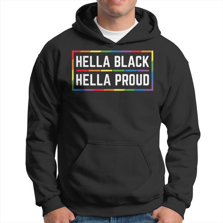 Hella Black Hella Proud African American Lesbian Gay Pride  Hoodie