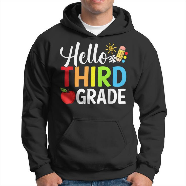 Hello Third Grade Team 3Rd Grade Back To School Teacher Kid  Gifts For Teacher Funny Gifts Hoodie