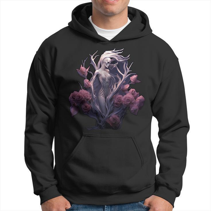 Hells Queen Rose Snake The Magical Gothic Skeleton Witch Hoodie