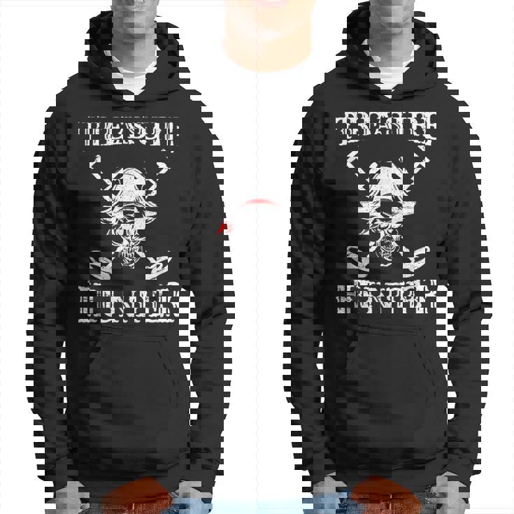 Hidden Treasure Hunter Pirate Metal Detector Gold Coins Hoodie