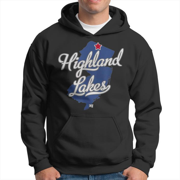 Highland Lakes New Jersey Nj Map Hoodie