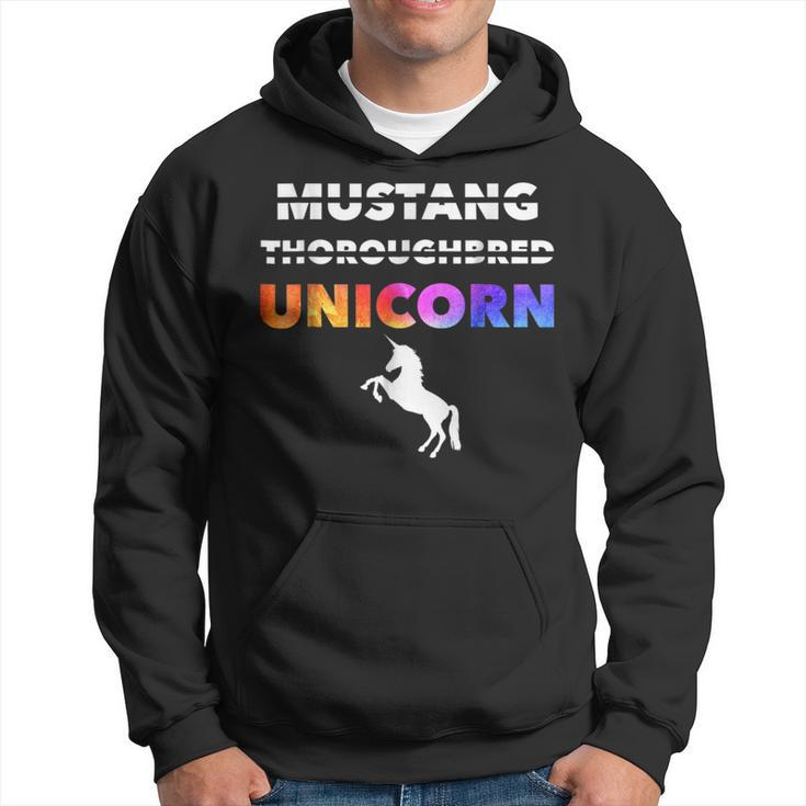 Hilarious Mustang Thoroughbred Unicorn Funny Gift Unicorn Funny Gifts Hoodie