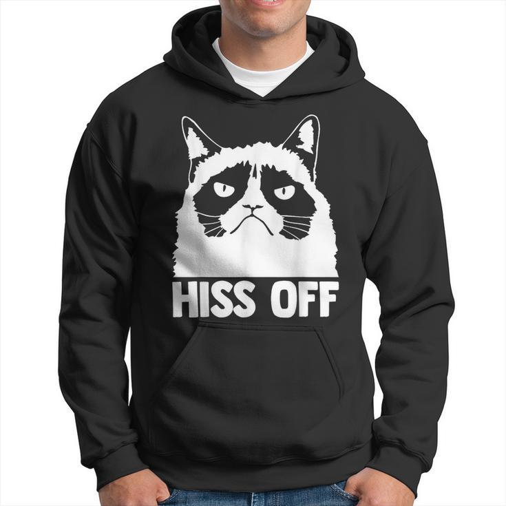 Hiss Off Funny Cat Lover Cute Cat Graphic  Hoodie