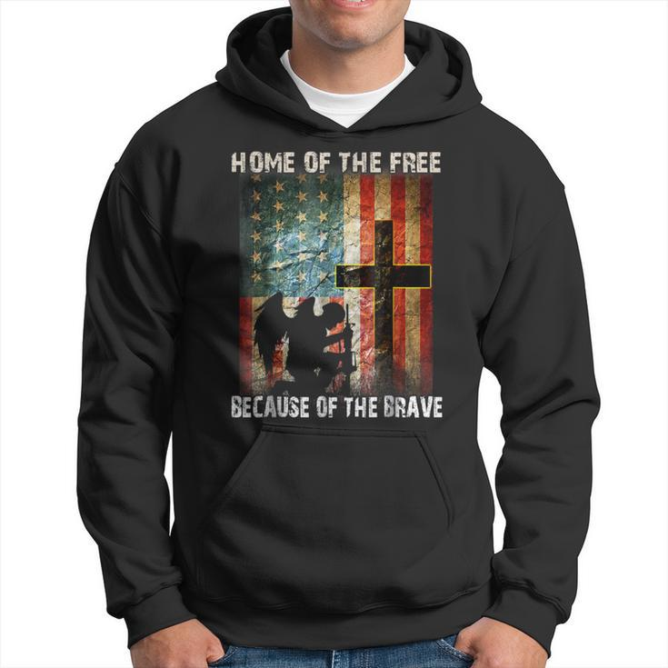 Home Of The Free Because Of The Brave Veterans  Hoodie
