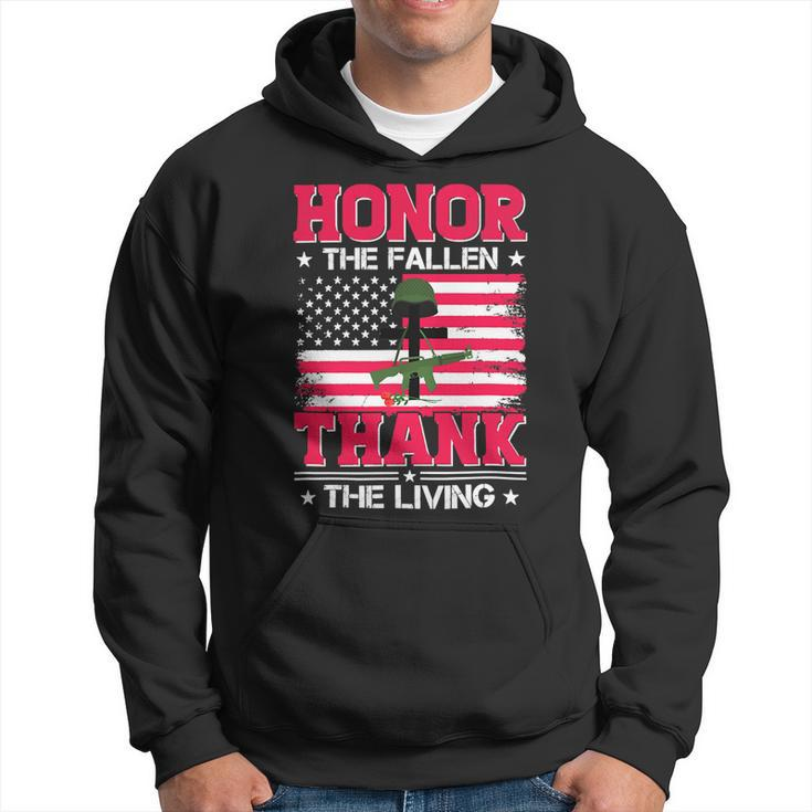 Honor The Fallen Thank The Living Veterans Day 281 Hoodie