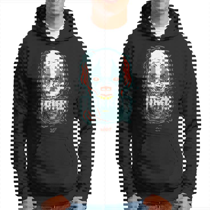 Horror Addict Scary Clown Mask Halloween Party Scary Clown  Hoodie