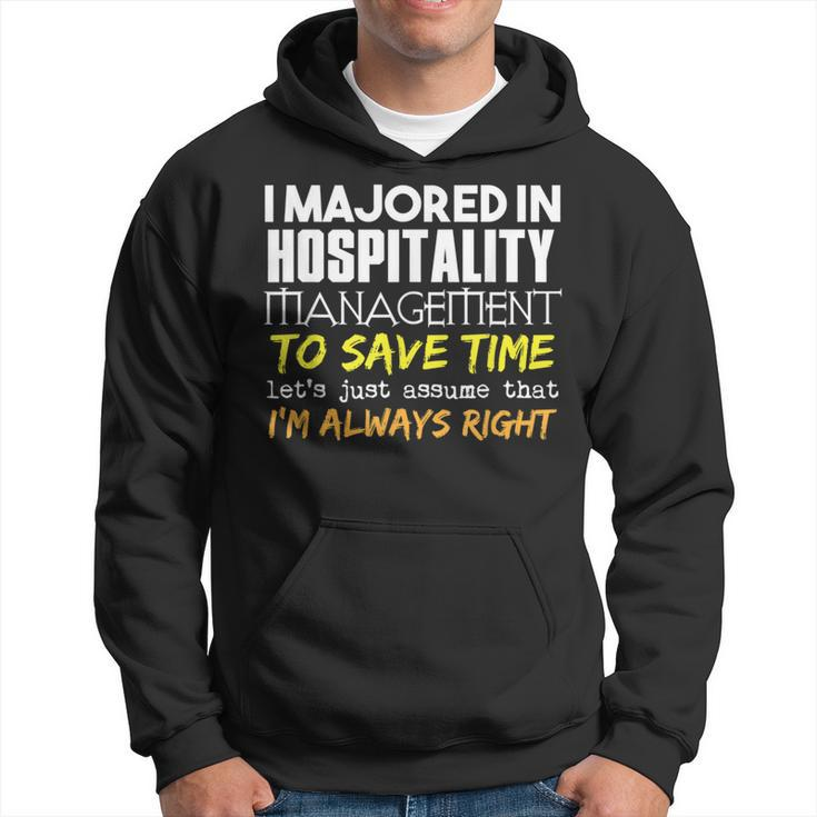 Hospitality Management Major For Back To School Hoodie