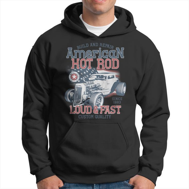 Hot Rod 80S Rockabilly Clothing Sock Hop Vintage Classic Car 80S Vintage Designs Funny Gifts Hoodie