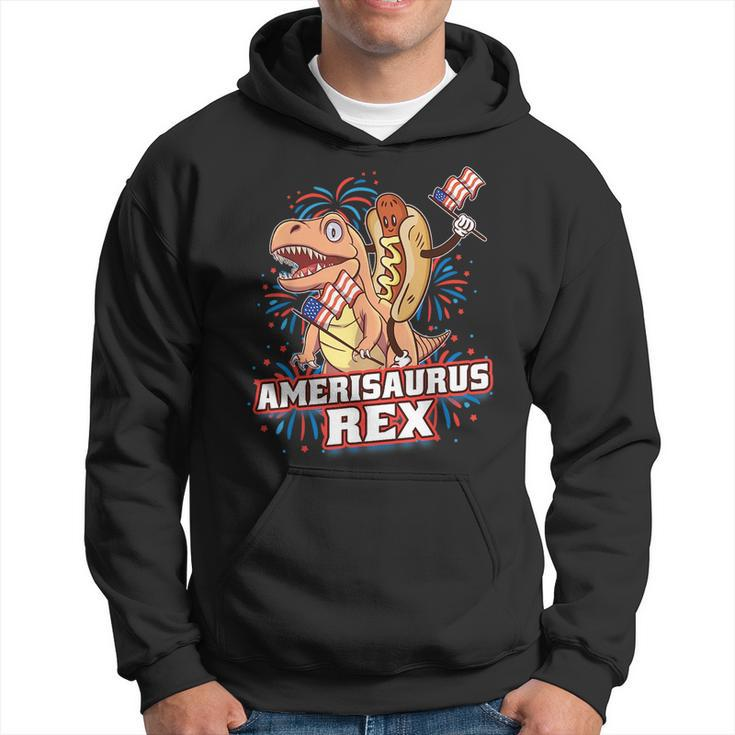 HotdogRex Dinosaur 4Th Of July Amerisaurus Funny Gifts Hoodie