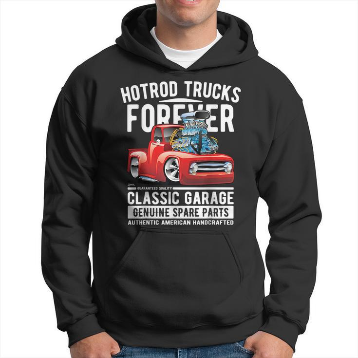 Hotrod Trucks Forever Cartoon Classic Truck Design Hoodie