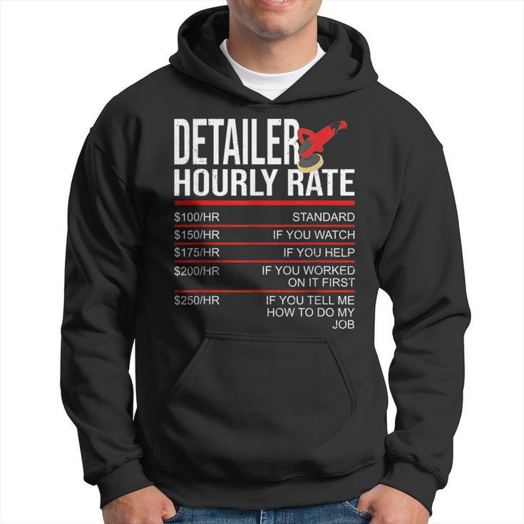 Hourly Rate Car Detailer For Detailing Hoodie
