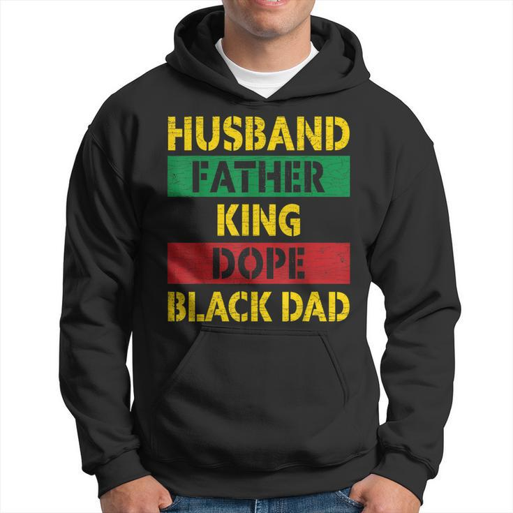 Husband Father King Dope Black Dad  Gift For Mens Hoodie