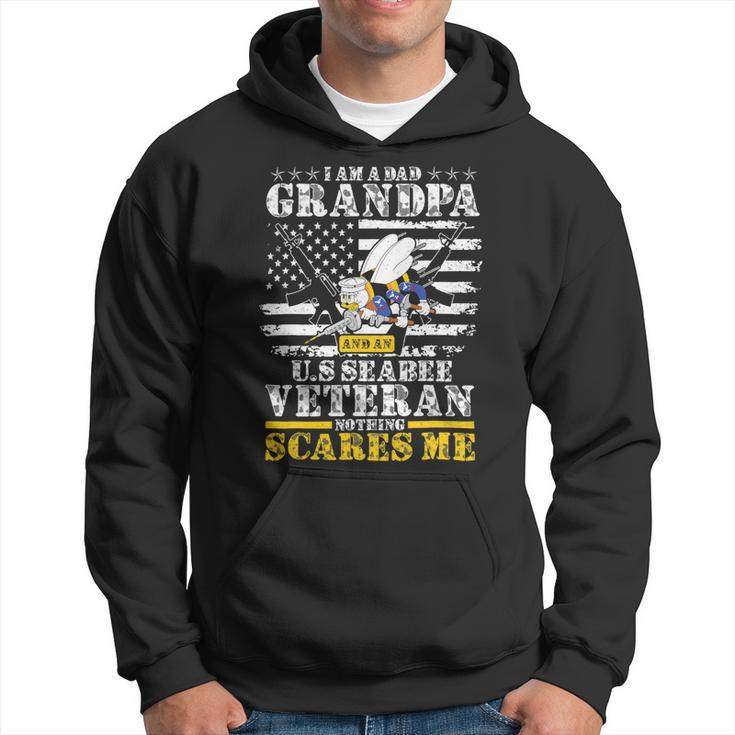 I Am A Dad Grandpa And An US Seabee Veteran 389 Hoodie