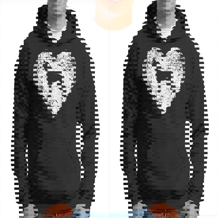 I Love Great Dane Dog  Funny Cute Pet Owner Gift Hoodie