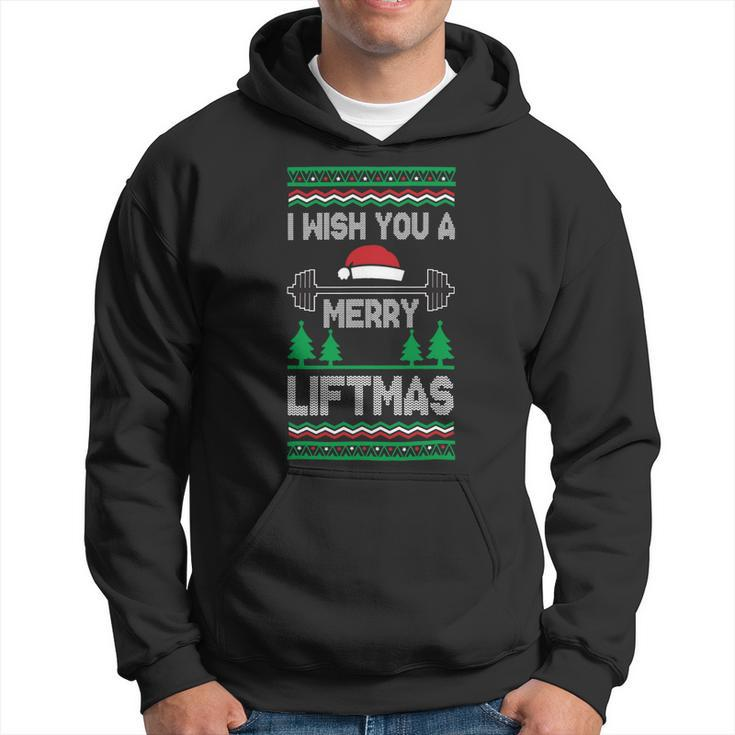 I Wish You A Merry Liftmas Fitness Trainer Hoodie
