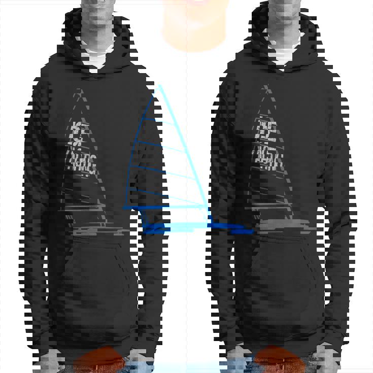 Ice Yachting Ice Boating Graphic Hoodie
