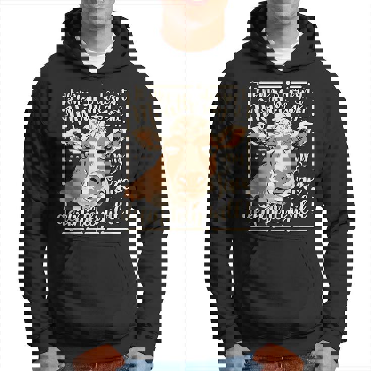 If My Mouth Doesnt Say It My Face Definitely Will Cow Sassy Hoodie