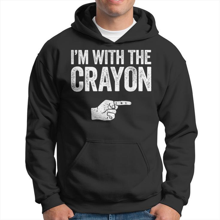 I'm With The Crayon Matching Crayon Costume Hoodie