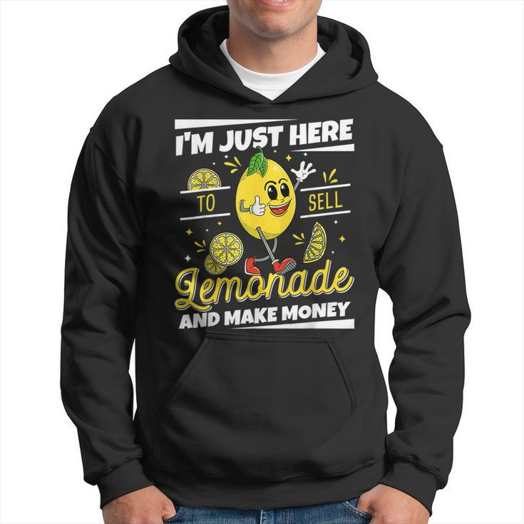 Im Just Here To Sell Lemonade Stand Boss Funny Lemon Juice  Hoodie