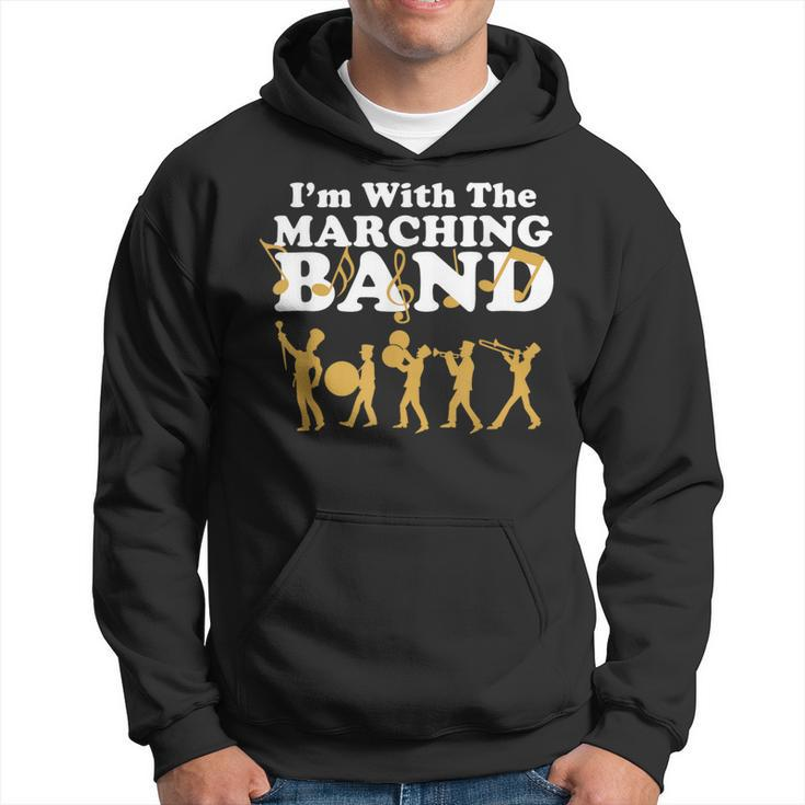 I'm With The Marching Band Musician Parade Hoodie