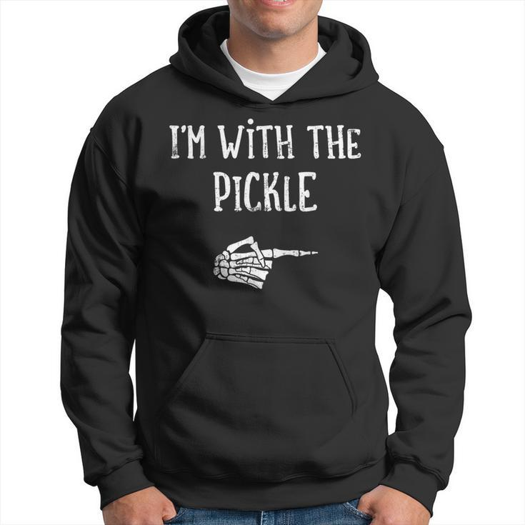 I'm With The Pickle Matching Couple Costume Halloween Hoodie