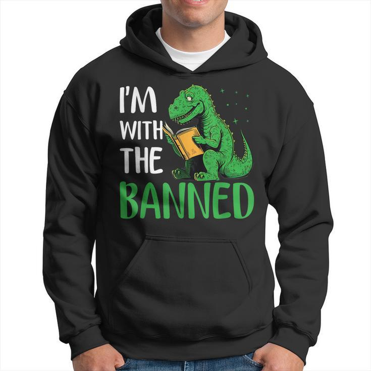Im With The Banned Read Banned Books Lover Bookworm Hoodie