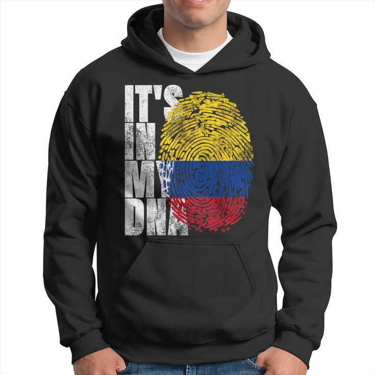 It's In My Dna Colombian Proud Hispanic Colombia Flag Hoodie