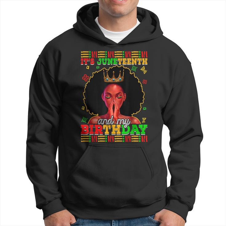 Its Junenth And My Birthday Africa Black 1865 American  Hoodie