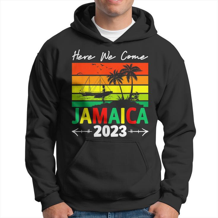 Jamaica Here We Come Matching Family 2023 Dream Vacation  Hoodie