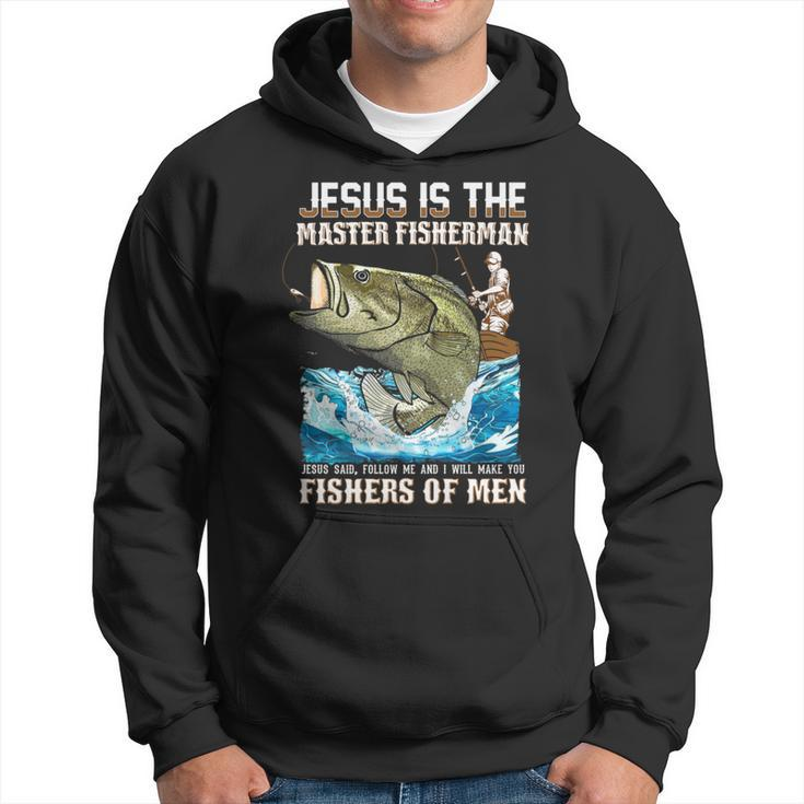 Jesus Fisher Of Bible Verse Fishing Dad Grandpa Hoodie