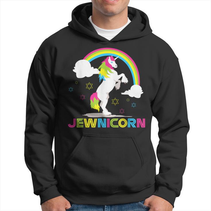 Jewnicorn Jewish Unicorn Hanukkah Ugly Christmas Sweater Hoodie