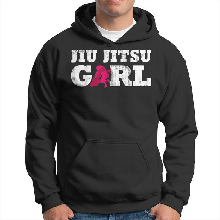 Jiu Jitsu Girl Player Silhouette Sport Gift  Hoodie