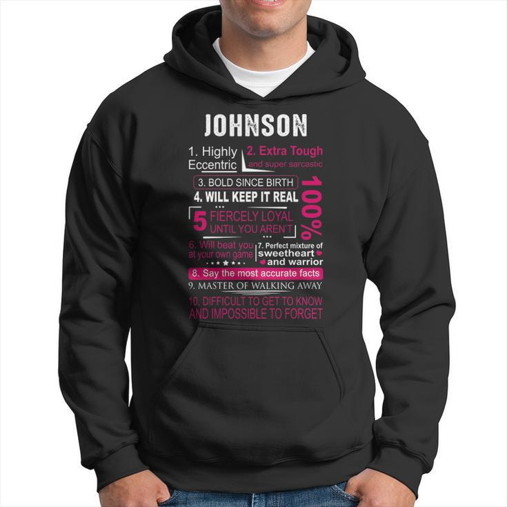 Johnson Name Gift Johnson V3 Hoodie