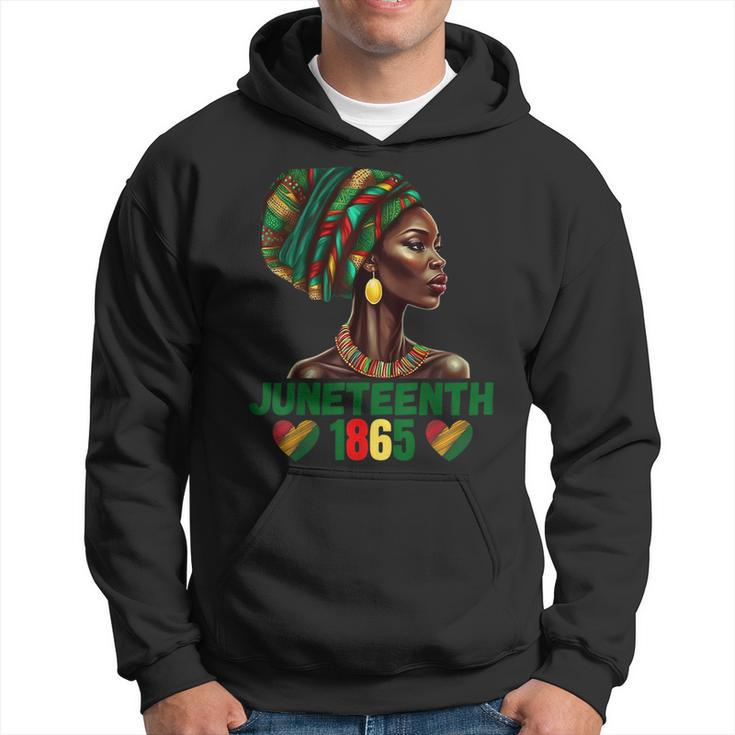 Junenth Black Afro American Woman 1865 Pride African  Hoodie