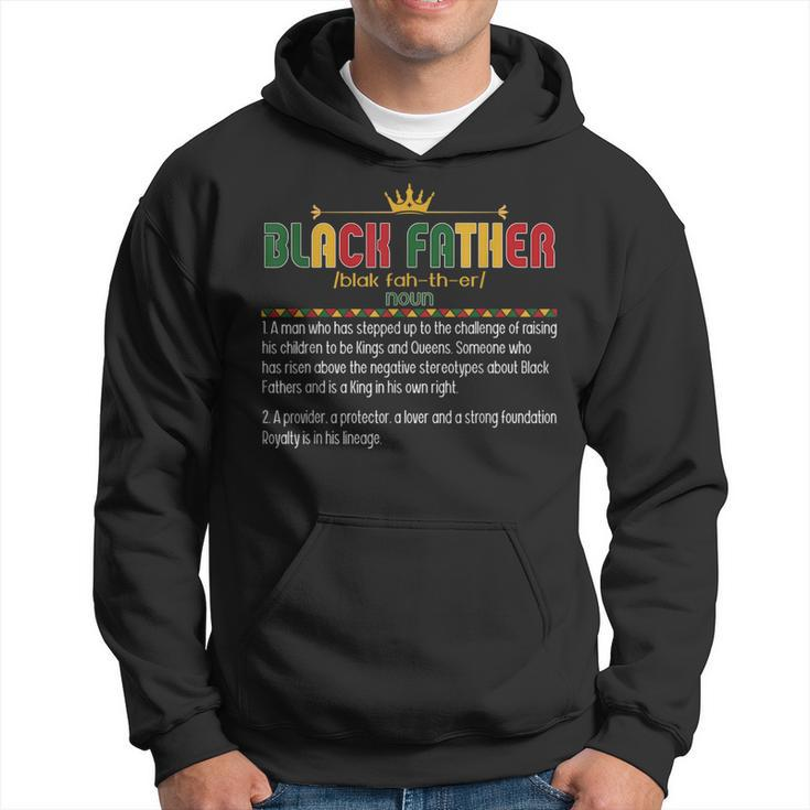 Junenth Black Father Definition Black Dad Fathers Day  Hoodie