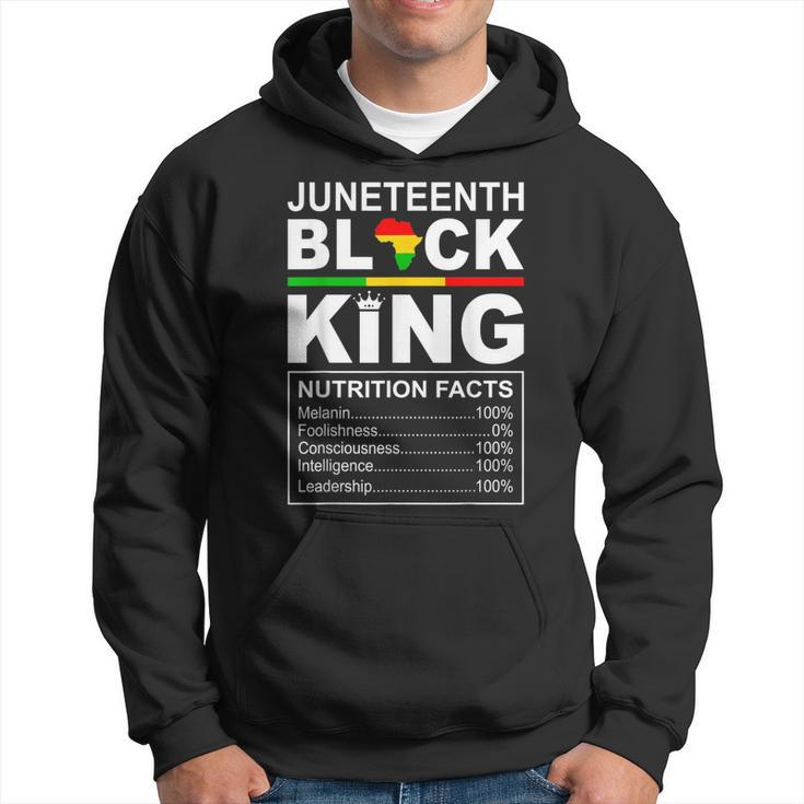 Junenth Black King Nutrition Facts Fathersday Blackfather  Hoodie