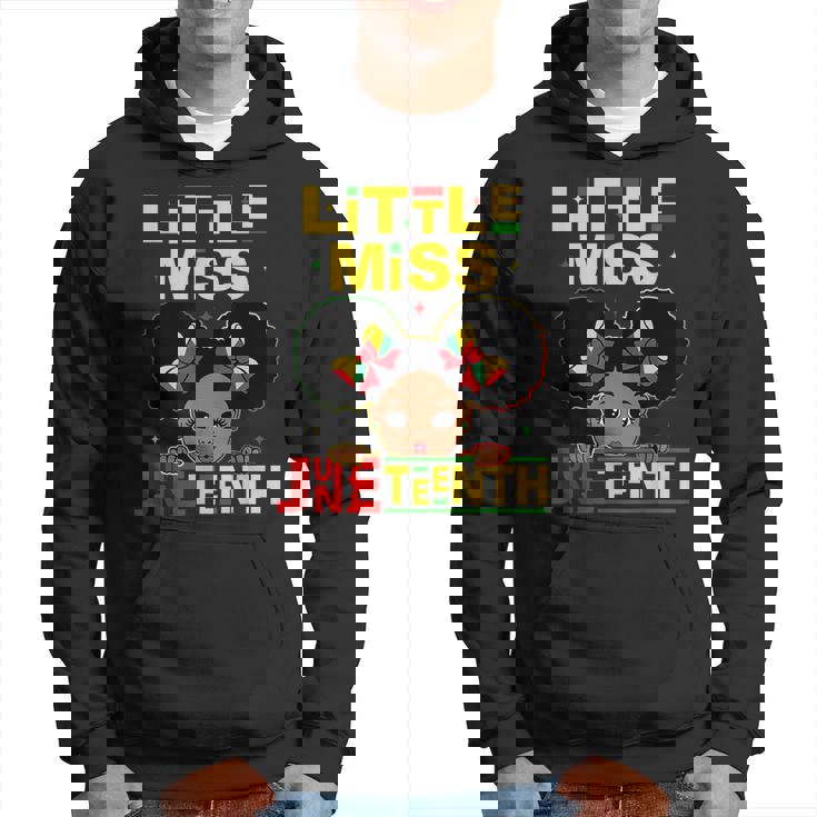 Junenth Celebrating 1865 Cute Black Girls Kids Toddler 1865 Funny Gifts Hoodie