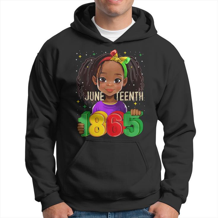 Junenth Celebrating 1865 Melanin Black Girl Kid Toodlers  Hoodie
