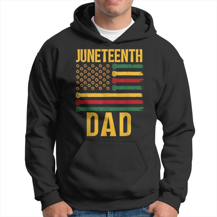 Junenth Dad 1865 Family Black African Father Daddy Papa  Hoodie