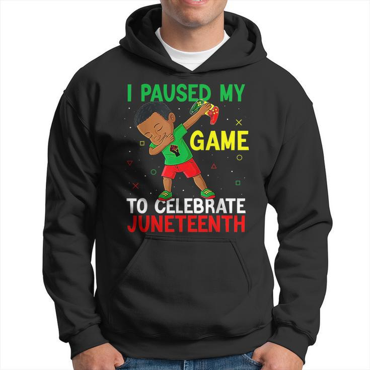 Junenth I Paused My Game To Celebrate Junenth Gaming Hoodie